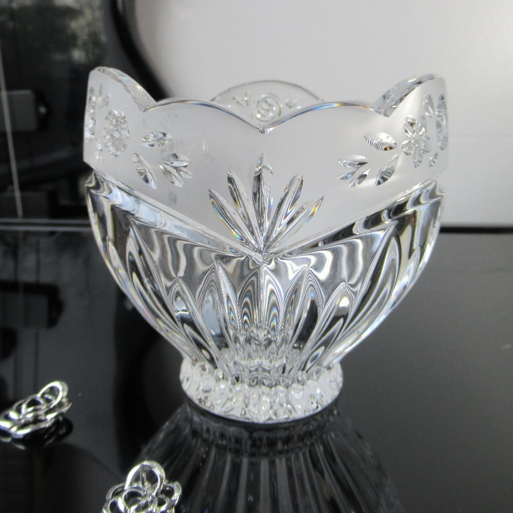 Crystal Candy Dish Rose Pattern - Picture 2 of 13